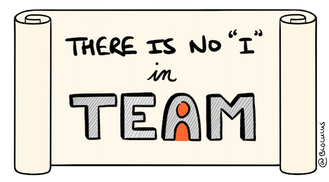 There is no "I" in team