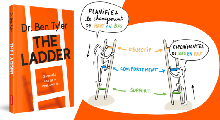 #sketchnote : Organisez vos changements... avec une échelle ! (Livre "The Ladder")